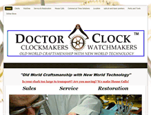 Tablet Screenshot of doctorclock.com